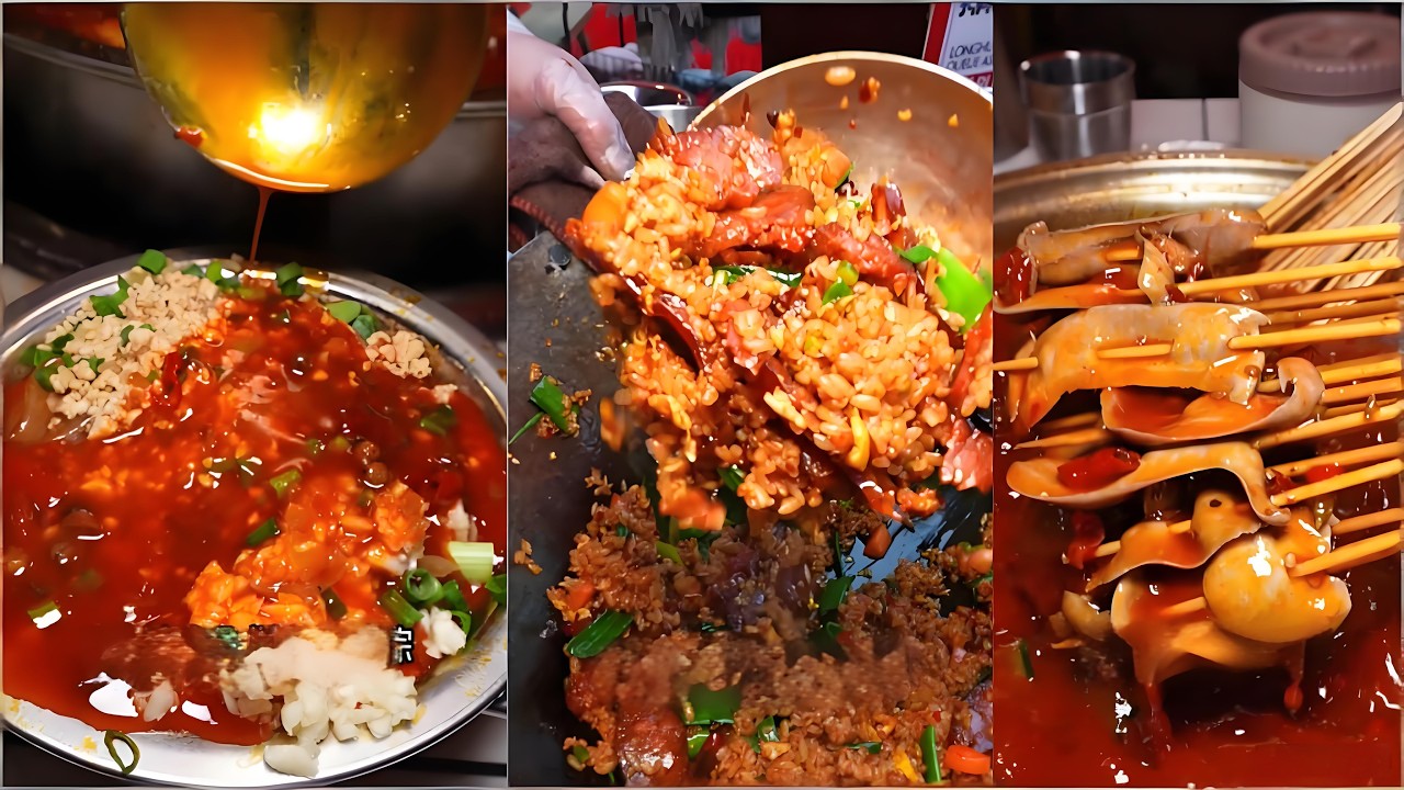 成都寶藏老店！幾十種牛肉串，糖蒜牛肉香到上頭#food #美食 #mukbang