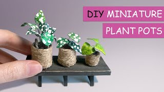 Miniature pots for mini plants 2 | DIY miniature flowerpots tutorial