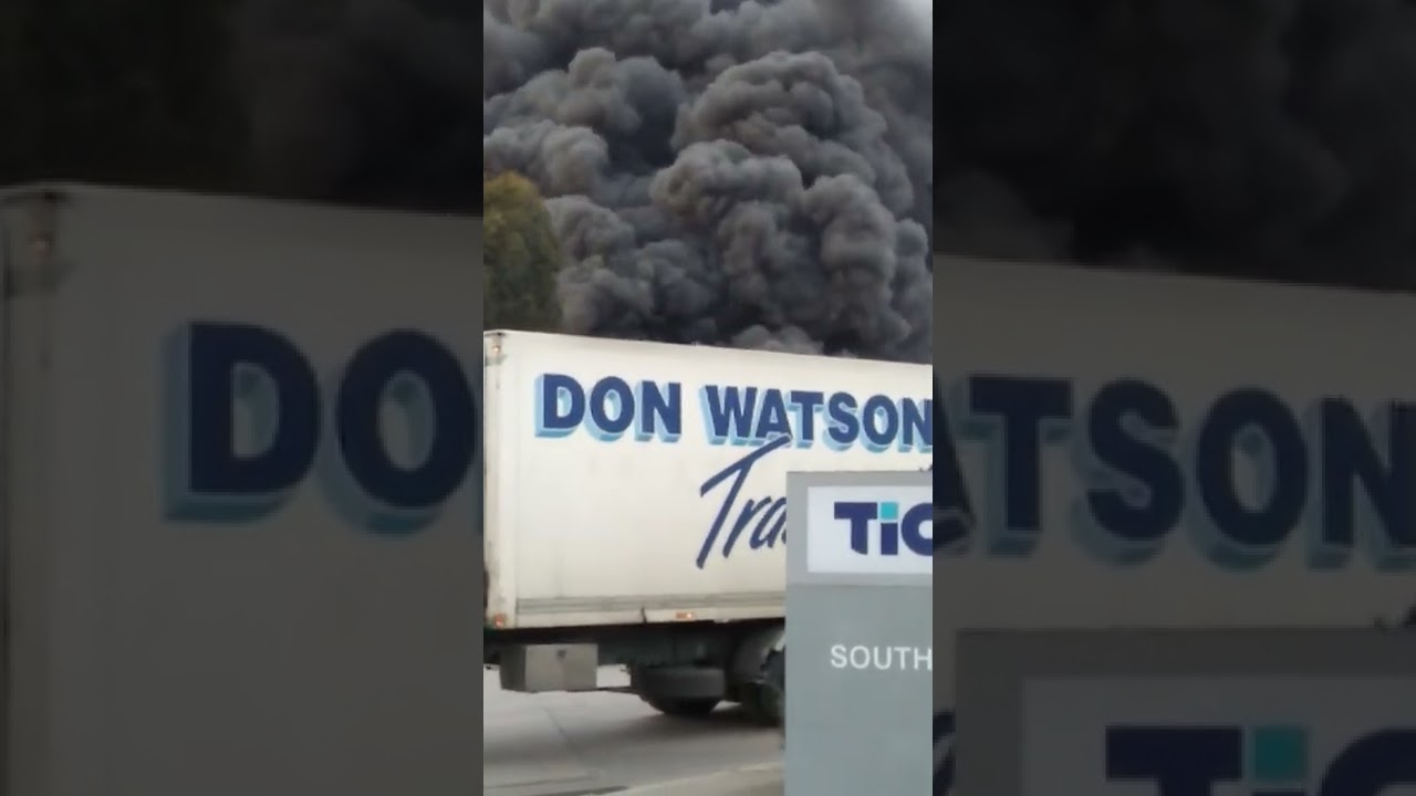 Factory Fire Near Spotswood on 30th August 2018 After Delivering Uber