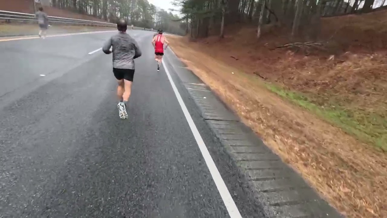 Run the Reagan 10k/half/5k - Snellville Georgia, heavy rain, 2nd in age, final 3 miles