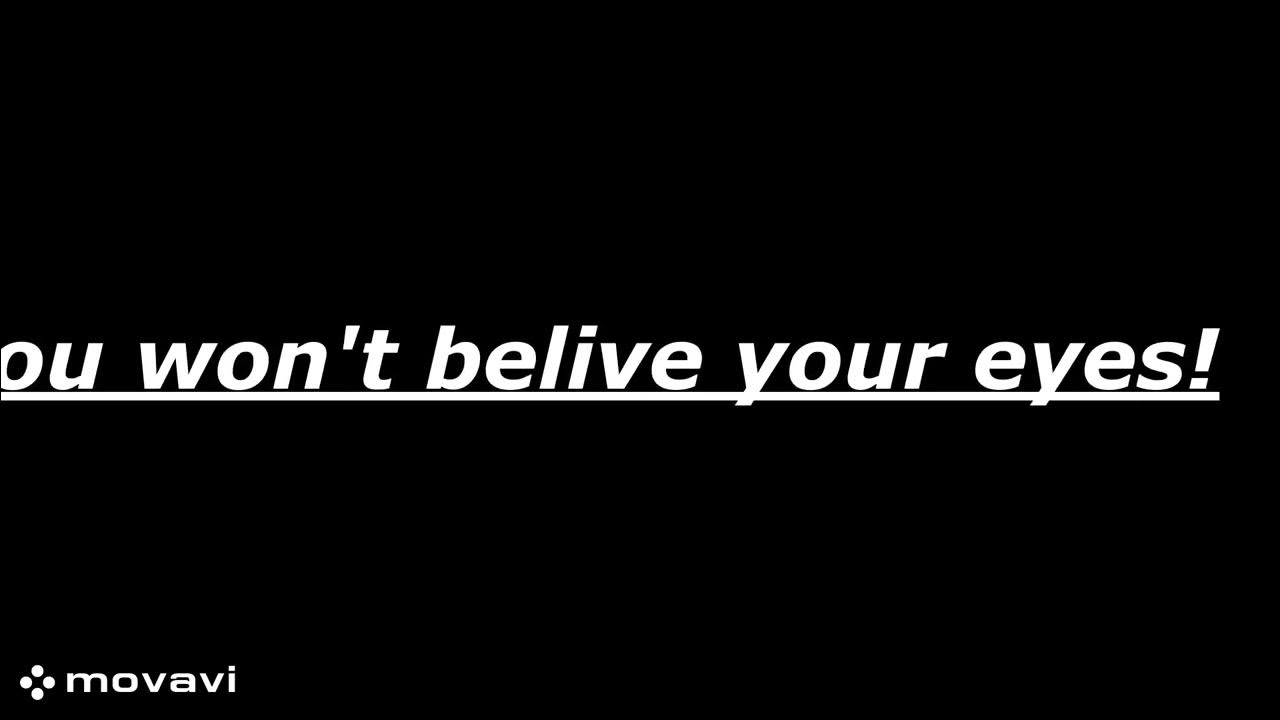 you won't believe your eyes! YouTube