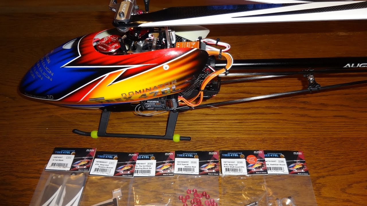 ALIGN TREX470L ヘリ 470LT Super Combo Torque Tube