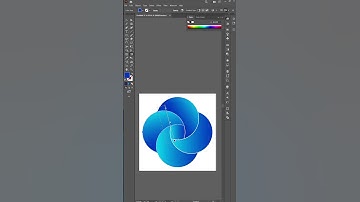 Swirling Gradient Logo #shorts #illustrator