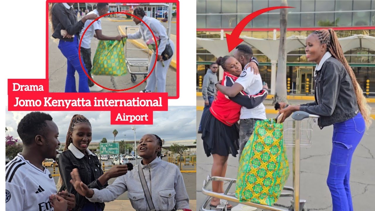 Fight erupted at airport ,Kendra alitusi mother in law akidhani ni mumamaz wa wisley🇬🇧 from UK