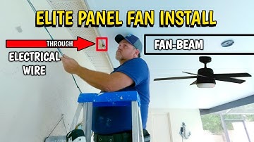 MOUNTING A FAN TO AN INSULATED ROOF PANEL WITH A FAN BEAM