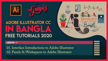 02. Adobe Illustrator CC in Bangla Full Course 2020 - Interface Introducing |  Panels & Workspaces