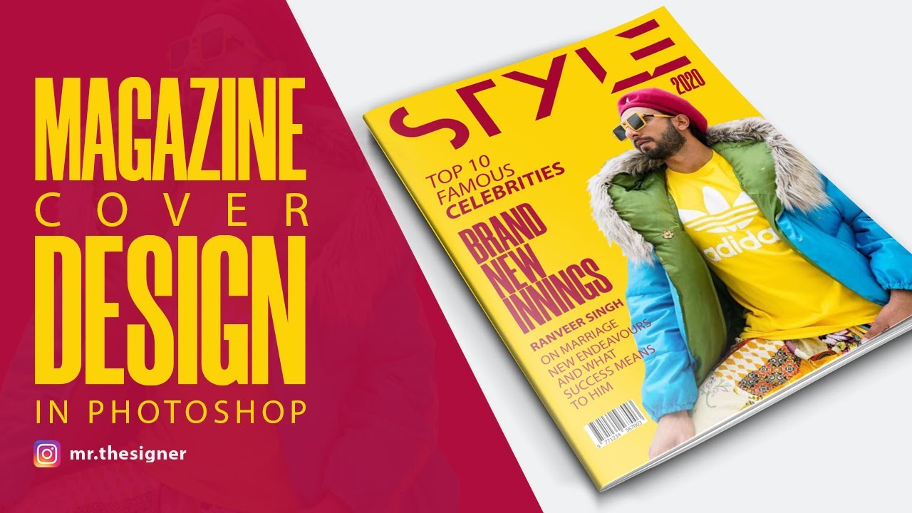 How to create a professional magazine cover in Photoshop | Mr. Thesigner | Ranveer Singh