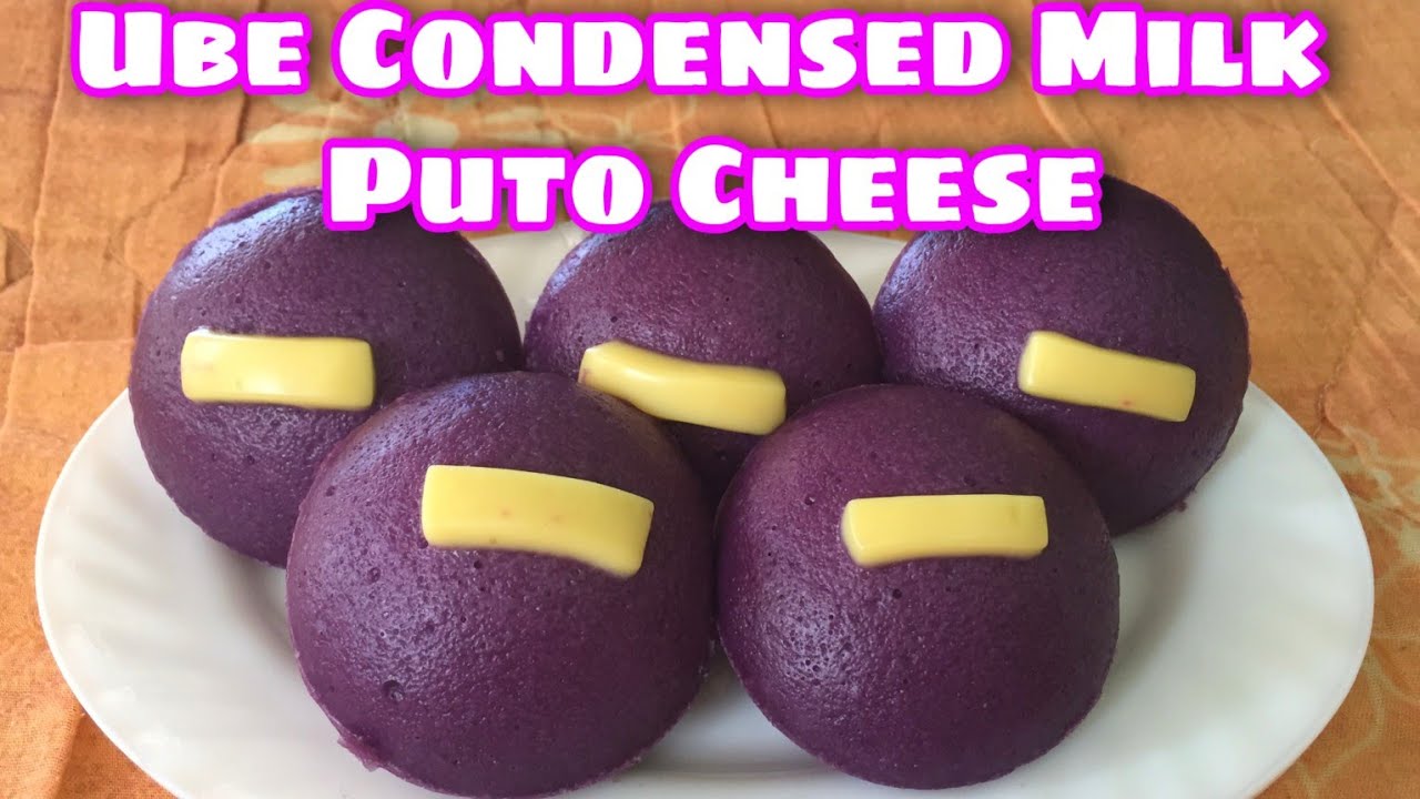 Ube Condensed Milk Puto Cheese