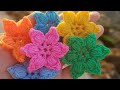 Süsleme Puf Çicek / Crochet Puff Flower /Lif Çiçeği