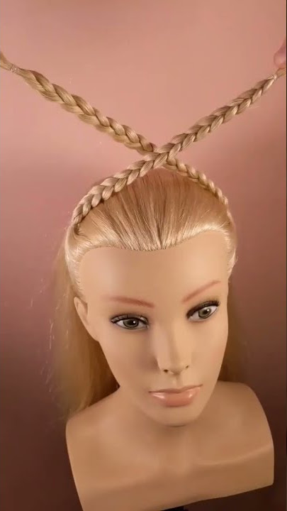 The easiest braided headband ever #easyhairstyle