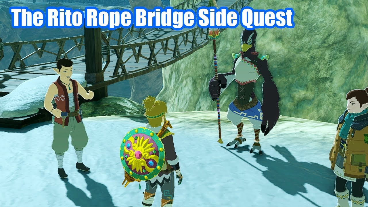 Zelda Tears of The Kingdom - The Rito Rope Bridge Side Quest ...