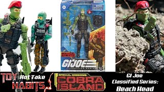Beach Head Special Mission Cobra Island GI Joe Classified Series Review & Vintage Figure Comparison