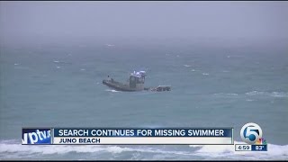 Search continues for missing swimmer