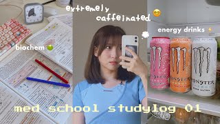 STUDY VLOG: med school exams, what i eat in a day, cutting my own hair screenshot 3