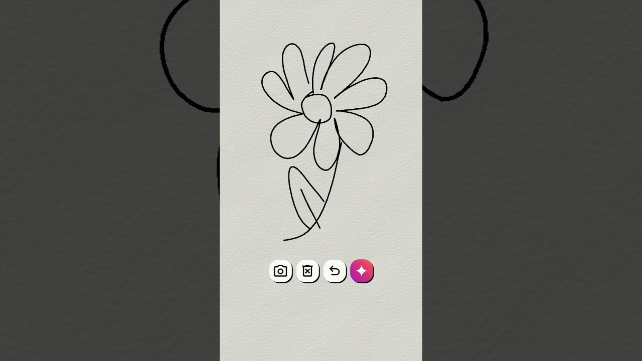 Ai flower drawing 😅🌸✨ 