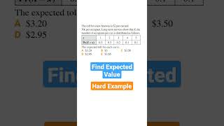 Find Expected Value of Probability Distribution Hard Example
