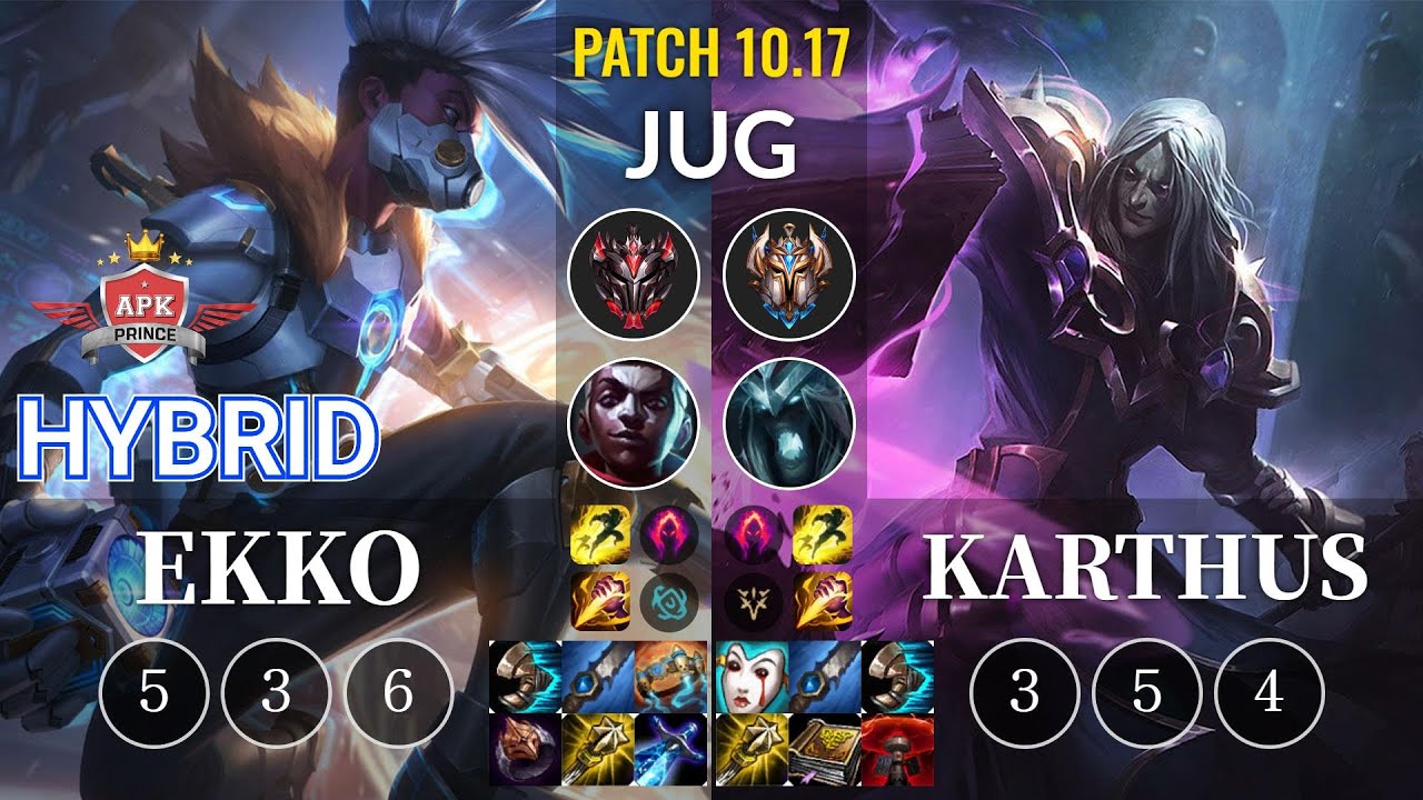 APK HyBrid Ekko vs Karthus Jungle - KR Patch 10.17
