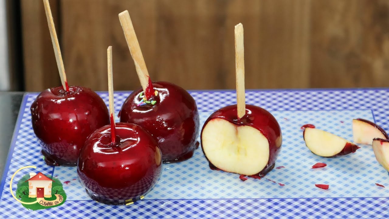 MAÇÃ DO AMOR DELICIOSA - PASSO A PASSO DA CALDA