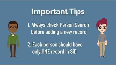 SiD Admin: Person Search