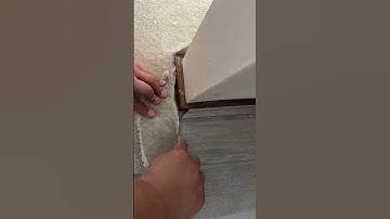 How to Install a Carpet with Smooth Edge at the Transition between Living Room and Kitchen #carpet
