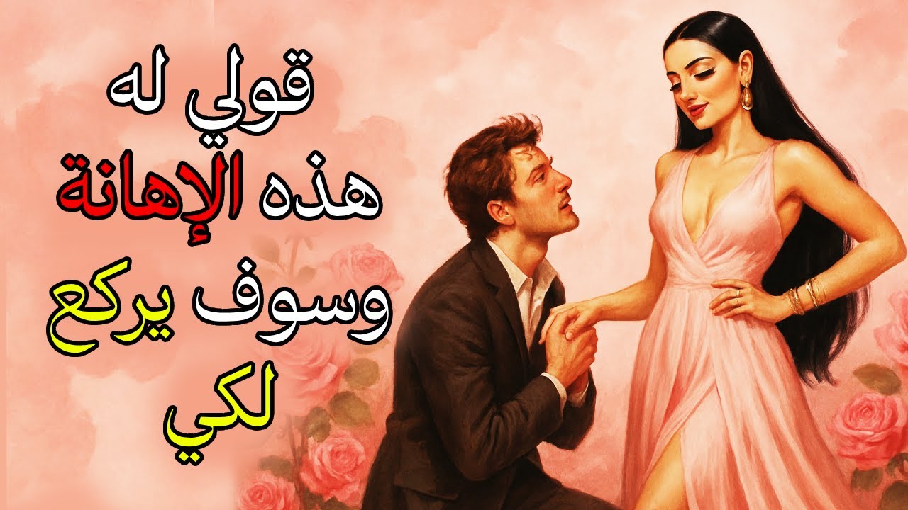 أهيني غروره بهذه الجملة  وسيطاردك بجنون! كلمة واحدة تذلّ كبرياءه وتجعله عاشقًا لكِ!