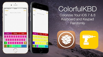 ColorfulKBD: Colorizes Your iOS 7 & 8 Keyboard and Keypad Randomly