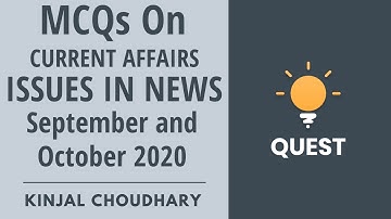 L2: MCQs on Current Affairs - Issues in News (Sep