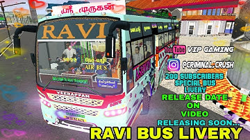 SENTHILKUMARAN BUS MOD | RAVI BUS LIVERY | RELEASE DATE FIXED | #toptamilbussidgaming#gowthamgaming