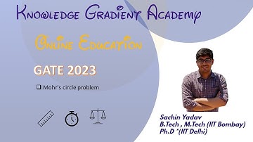 GATE 2023 - SOM - Mohr circle problem | Sachin Yadav  #gate2023 #gate2024