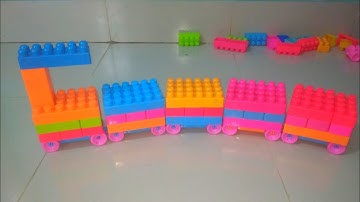 Satisfying DIY Lego big Train  / : ASMR - Building Blocks - Block Game #lego #satisfying