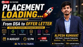 PLACEMENT PREPARATION 🚀 | DSA, LeetCode, SQL, DBMS, Git & Interviews | Complete Roadmap