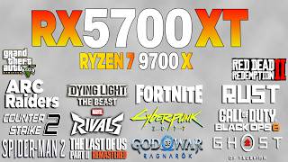 RX 5700 XT + Ryzen 7 9700x - Test in 16 Games 1440p (2026)