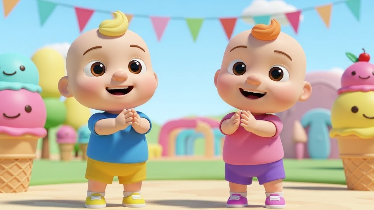 If You Like Ice Cream Clap Twice | Fun Action & Ice Cream Song for Kids | Nursery Rhymes