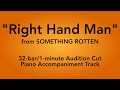 Right hand man from something rotten  32bar1minute audition cut piano accompaniment
