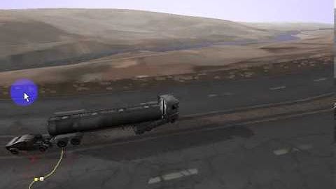 Unity3d driving simulation (truck rig)