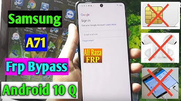 Samsung Galaxy A71 Frp Bypass/Reset Google Account Lock Android 10 Q | Samsung A71 Frp Unlock | 2021