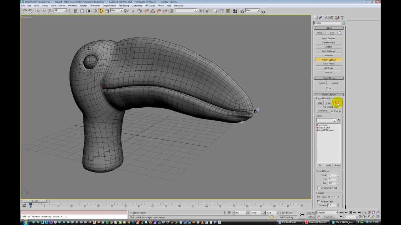 ***Not For Children*** 3dsmax live motion capture puppet with joystick