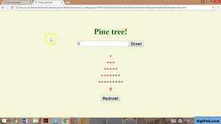 [Javascript tutorials #4] Draw a Pine tree with Javascript Part1