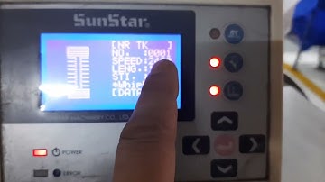 sunstar Bottom Hole Machine model SPS/D-BH3000K -How the program is trained YouTub please subscribe