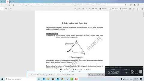 intersection and resection