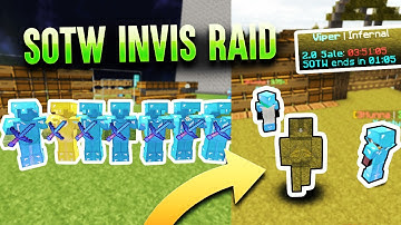 HOW TO INVIS RAID AS A POWER FACTION ON SOTW *INSANE* | Minecraft HCF