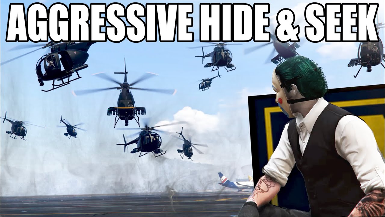 MK1 King Takes On 4 AGGRESSIVE BUZZARDS | GTA Online HIDE & SEEK