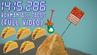 Getting Over It - Boxman's Struggle Map All Tacos in 14:15.286 (Full Uncut Run)