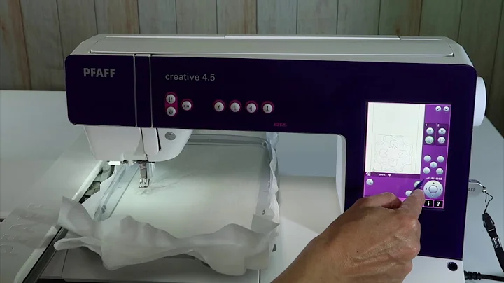 PFAFF creative 4.5 83 How to Embroider a Design