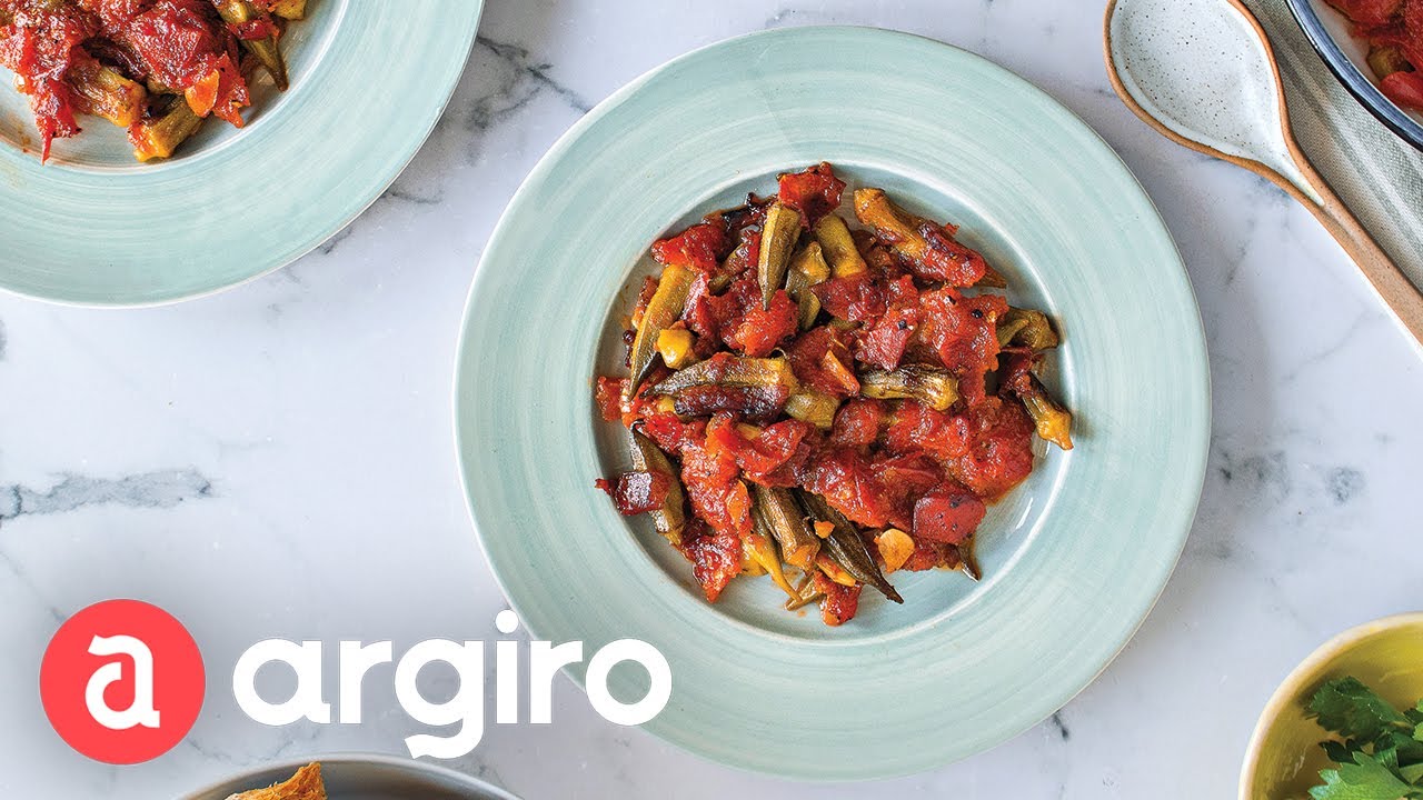 Μπάμιες λαδερές στο φούρνο από την Αργυρώ | Αργυρώ Μπαρμπαρίγου