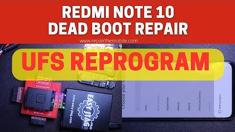 Redmi Note 10 Dead boot repair | UFS Reprogram
