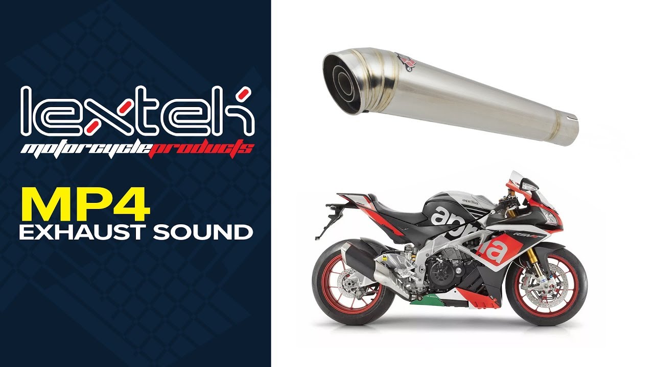 Lextek MP4 Exhaust Sound Aprilia RSV4 (0915) YouTube