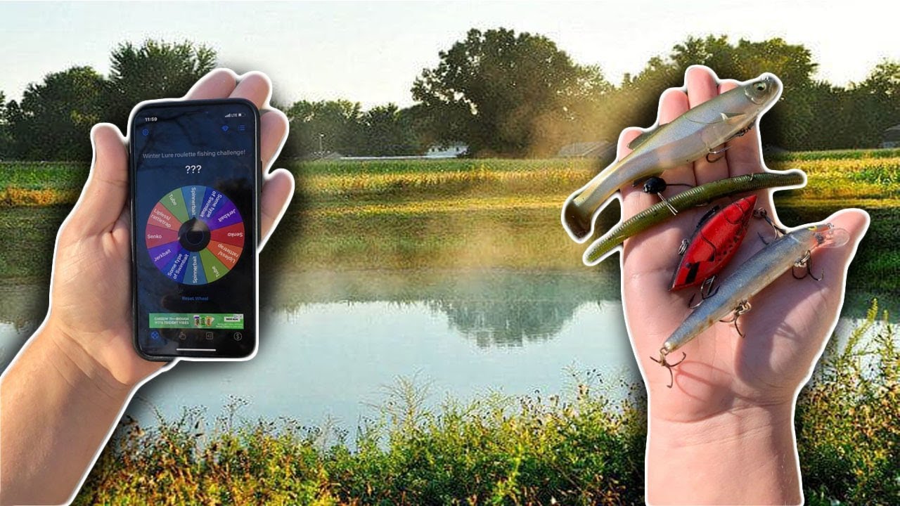 WINTER Lure ROULETTE Fishing Challenge! (GIVEAWAY!) - YouTube