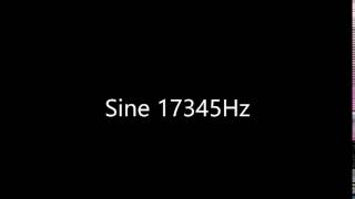 Sine 17345Hz Audio Only