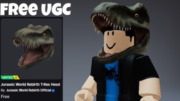 Free UGC Limited! How To Get Jurassic World Rebirth T-Rex Head In a dusty trip | Roblox | Free UGC